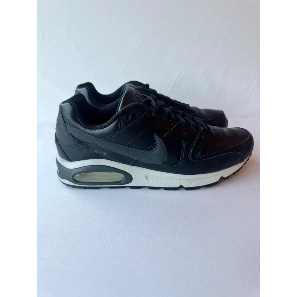 Nike Air Max Command Mens Black Leather Low Top Sneakers Size 11.5 629993-032